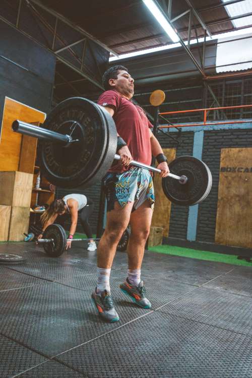 Fotografía de una persona entrenando