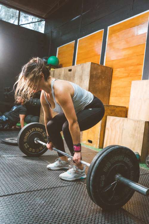 Fotografía de una persona entrenando