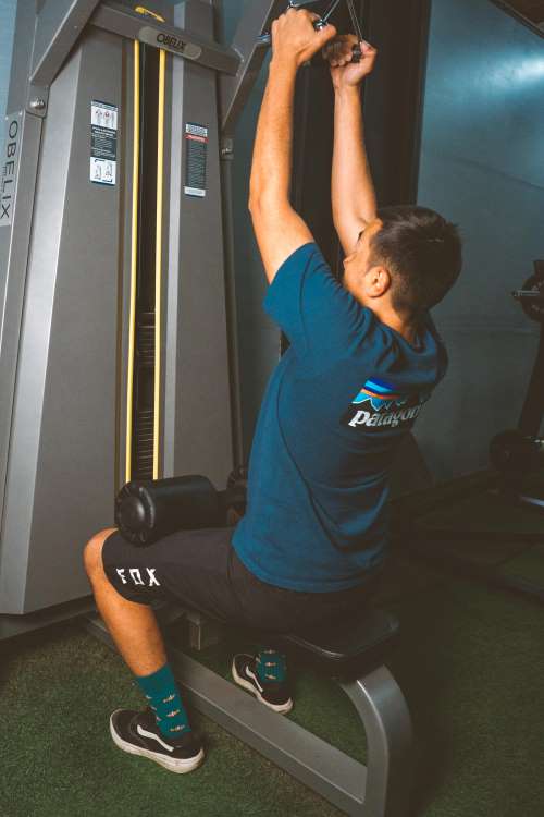 Fotografía de una persona entrenando